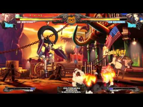 Guilty Gear Xrd -Revelator Leo Whitefang vs Jam Kuradoberi part 2