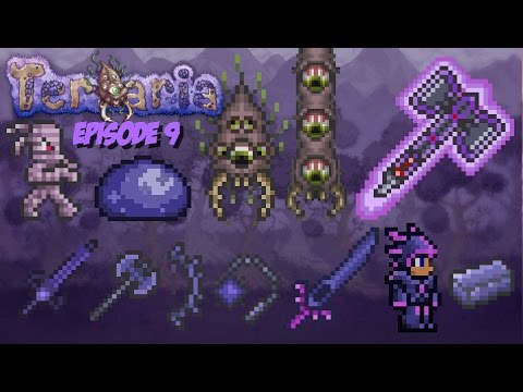 Terraria 1.2.4 episode 9 / Corruption biome fighting the worm