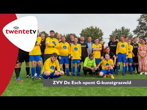 ZVV De Esch opent kunstgrasveld voor G-voetballers - Twente TV