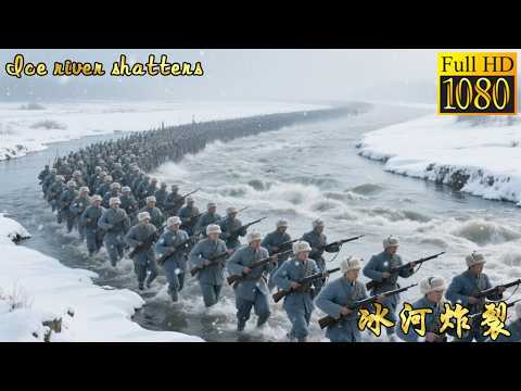 Ice river shatters! One million troops cross the Yalu as Chinese soldiers clash with US forces!#战争电影