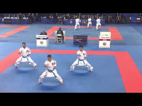 Turkey (TUR) Male Team Kata Gojushiho Sho Karate 1 Series A Athens 2023