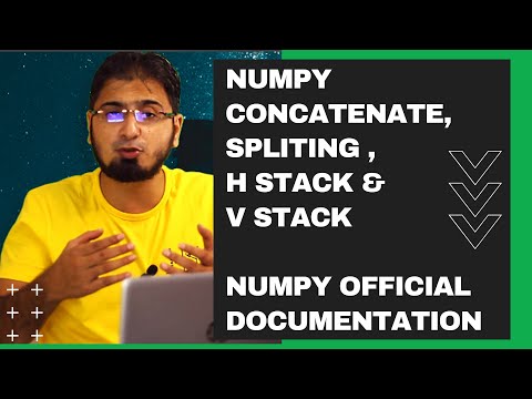 11 Numpy Concatenate Split Vstack Hstack Numerical Python Tutorial In Hindiurdu
