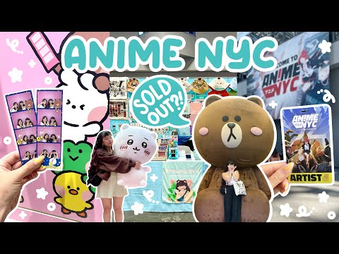 I SOLD OUT at my FIRST Anime NYC 🤯 $$$ ✧ ARTIST ALLEY VLOG
