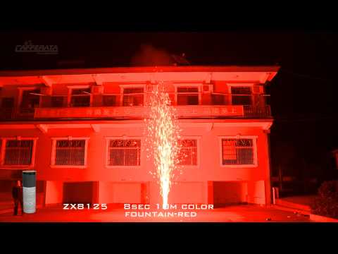 Showtime PSE - ZX8125 - 8sec 10m color fountain-red