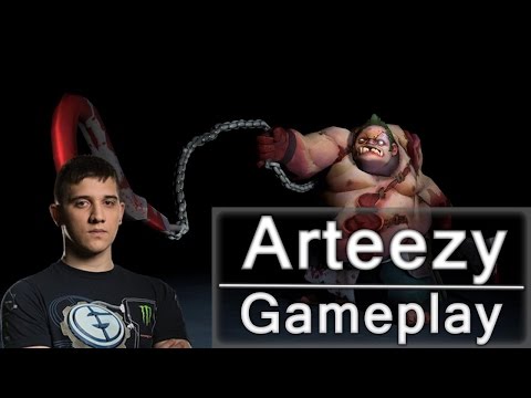 EG.Arteezy Pudge Gameplay - Evil Geniuses