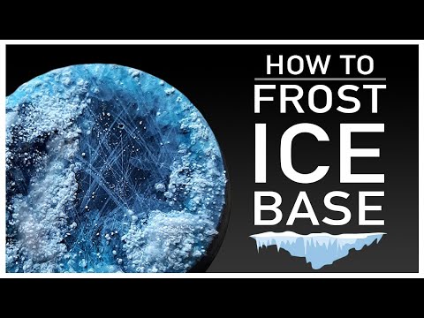 How to make the most REALISTIC ICE and SNOW EFFECT for miniature bases – STEP BY STEP