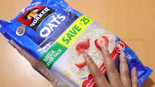#Amazon #Quaker #Oats Porridge,Nutritious Breakfast Cereals Easy to cook #Unboxing in #Telugu