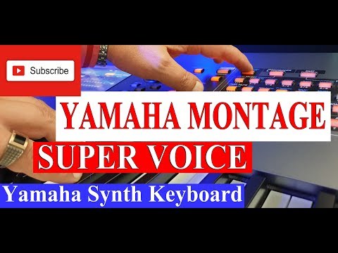 Yamaha Montage : Super Voice (DRUMS) New Review | Sound Demo 2019 Video HD