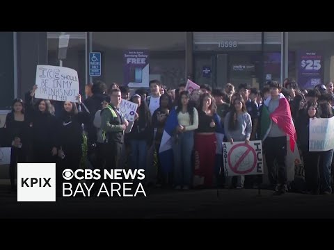 East Bay high school students stage walkout against federal immigration enforcement