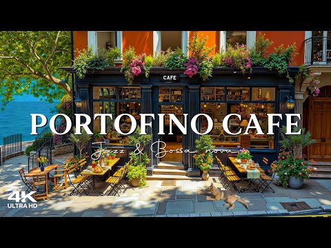 Italian Riviera Jazz Music ☕ Relaxing Bossa Nova Instrumental at Colorful Portofino Cafe to Unwind
