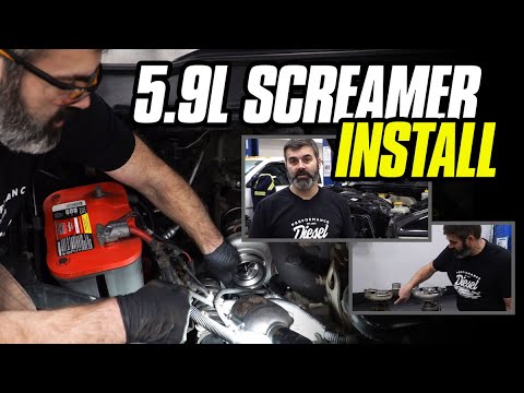 HOW TO Install a 5.9L Cummins Turbo | BD DIESEL SCREAMER TURBO