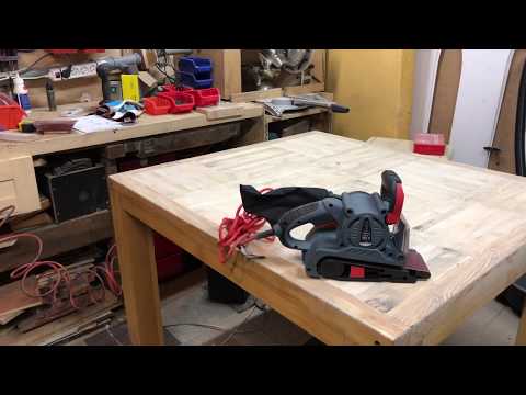 Juostinis šlifuoklis Graphite 800W 59G394 video