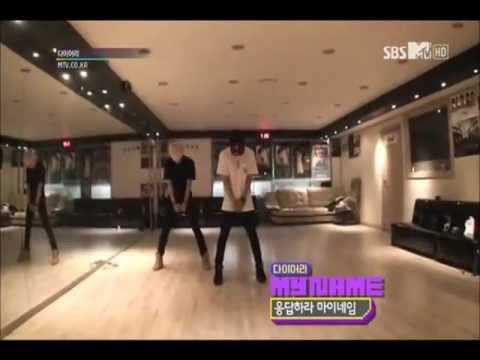 MYNAME Seyong, Insoo, JunQ dancing - MTV Diary cut