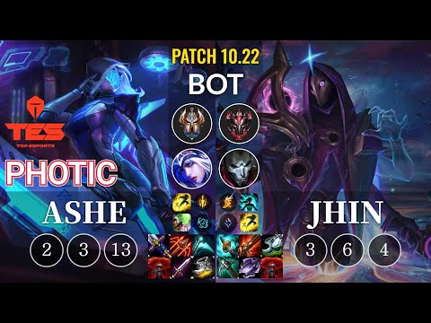 TES Photic Ashe vs Jhin Bot - KR Patch 10.22