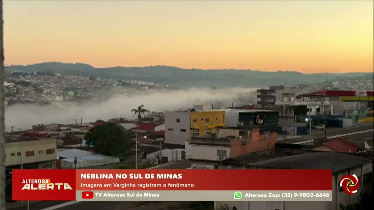 Neblina marca manhã gelada em Varginha