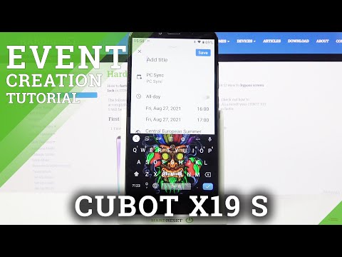 How to Create an Event in Cubot X19 S Calendar - Customize Event in Calendar