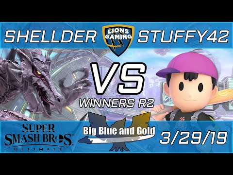 shellder (Ridley) vs stuffy42 (Ness, R.O.B.) - Big Blue and Gold #4 - Smash Ultimate Winners R2