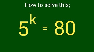 Germany Olympiad Mathematics Exponential: solve for k
