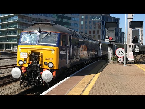 Class 57303 & 60029 arriving into Bristol Temple Meads 