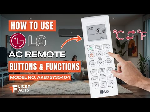 How to Use: LG AC Remote Buttons & Functions | Model No. AKB75735404 | Heat Pump Remote Guide