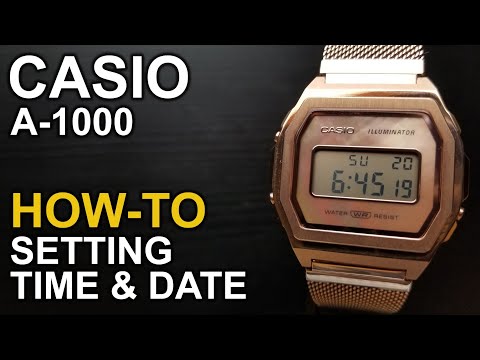 Casio A 1000 - Setting Time and Date - Module 3479