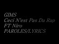 Maître gims - Ceci n'est pas du rap ft Niro (lyrics/paroles)