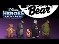 BEAR TEAM Disney Heroes Battle Mode Little John Koslov Winnie The Pooh Baloo Fozzie Bear