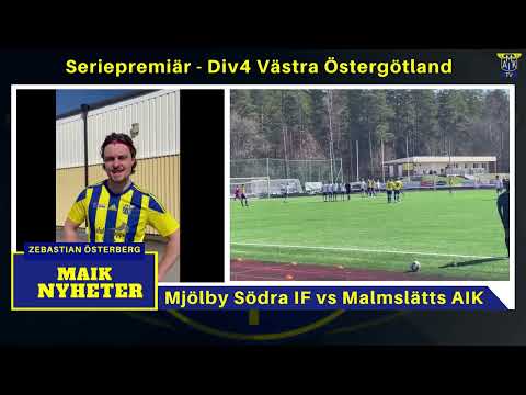 Intervju med Zebastian Österberg - Mjölby Södra IF vs Malmslätts AIK