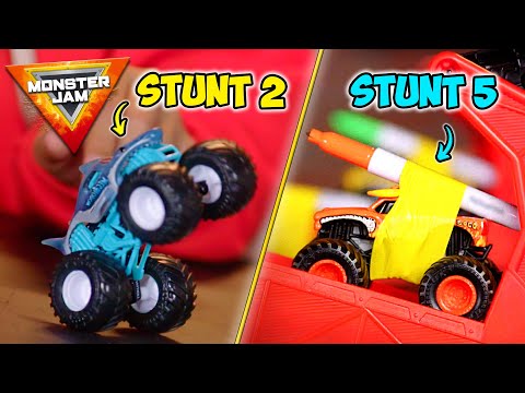 Monster Jam Toy Truck Challenges - Monster Jam Revved Up Recaps Ep 4