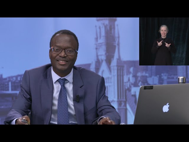 Webinaire du vice-recteur à la Recherche, à la création et à la diffusion, M. Christian Agbobli