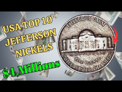 Top 10 Most Valuable USA Nickels in Circulation - Rare Jefferson Nickels That Could make you Rich!