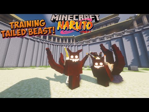 TAILED BEAST and PvP Training in Naruto Minecraft!