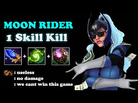 Moon Rider Mid Lane Guild【MAGIC BUILD 1 SKILL KO】Dota 2
