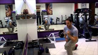 Landmine side lunge and press exercise video thumbnail
