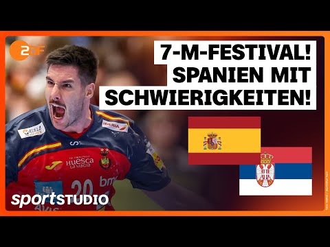 Spanien – Serbien Highlights | Handball-EM 2026 | sportstudio