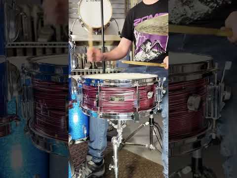 Tempro Pro 5.5x14" Snare Drum Red Strata MIJ Vintage 1970's image 15