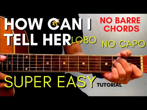 LOBO - HOW CAN I TELL HER CHORDS (EASY GUITAR TUTORIAL) for BEGINNERS