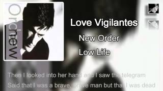 Love Vigilantes with lyrics