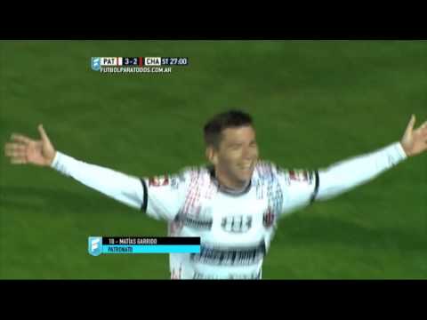 Gol de Garrido. Patronato 4 - Chacarita 2. Fecha 38. Primera B Nacional 2015. FPT.