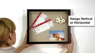 Black Shadow Box Wall Display, 11x14 Inch, Designed by Americanflat