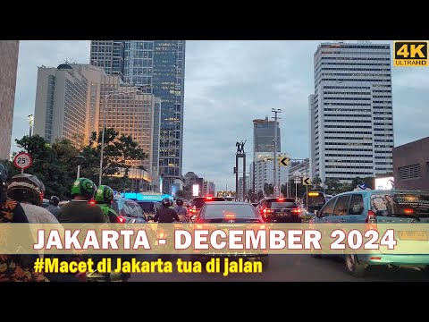 Driving Around JAKARTA 2024 4K❗Permata Hijau to Harmoni via Sudirman Thamrin 1 jam 30 menit⁉