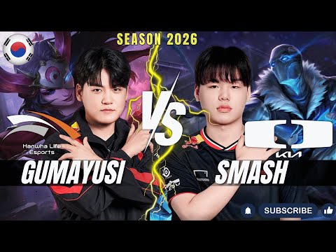 HLE Gumayusi vs DK Smash - Gumayusi SIVIR vs Smash VARUS ADC - PAtch 26.1 KR Ranked | lolrec