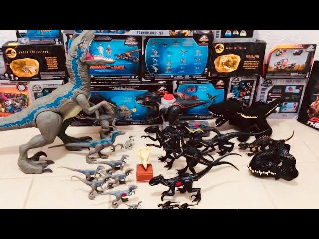 Vídeo relacionado con WOW! STUFF Jurassic World Trigger Chomper - Velociraptor Blue | Juguete de dinosaurio rugiente | Mercancía oficial del campamento Cretácico, Reino caído y Parque Jurásico y regalos para niños y niñas
