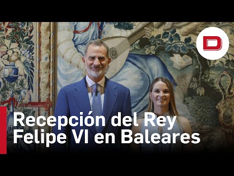 Felipe VI recibe a las autoridades de Baleares en el Palacio Real de La Almudaina