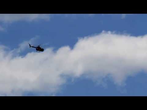 Helocopter aerobatics. Pilot: "Malibu" Chuck  Aaron