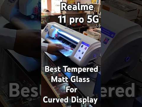 Realme 11 Pro | Matt Glass Cutting &  Installation | Final Look Will Amaze You! ✨ #shorts #ploter