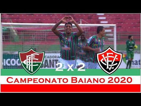 Fluminense de Feira 2 x 2 Vitória 2ª rodada/Gols melhores momentos Baiano 26.01.2020 -TV Touro