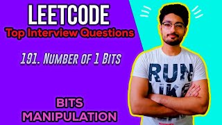 YouTube video '191. Number of 1 Bits | LEETCODE EASY | BITS MANIPULATION'