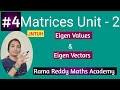 M1 JNTUH Matrices Eigen Values And Eigen Vectors How To Pass M1 Rama Reddy Maths Academy