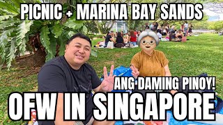Buhay OFW in SINGAPORE | Picnic sa Park + Marina Bay Sands